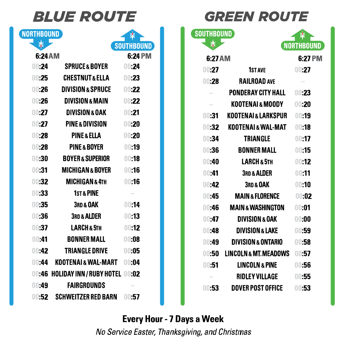 bus timetable plan my journey