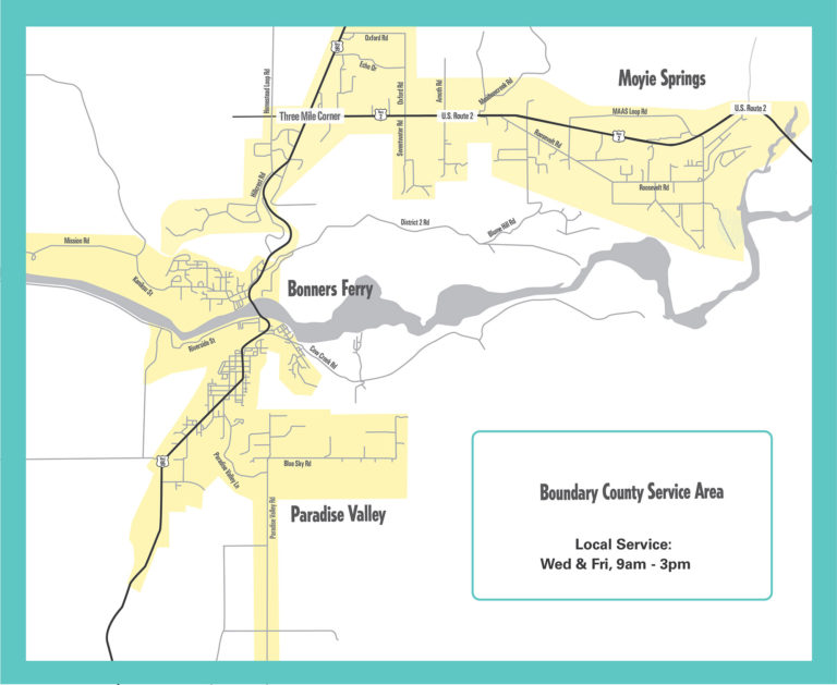 Boundary County Service – SPOT – Selkirk Pend Oreille Transit